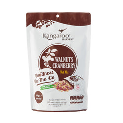 Kangaroo Harvest Nut Mix - Walnuts Cranberry