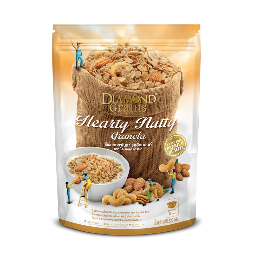 Diamond Grains Granola, Hearty Nutty